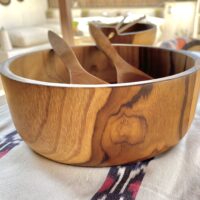 Ensaladera o frutero en madera de teca