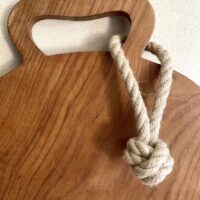 Tabla cocina de madera de teca redonda de Ø 35 cms